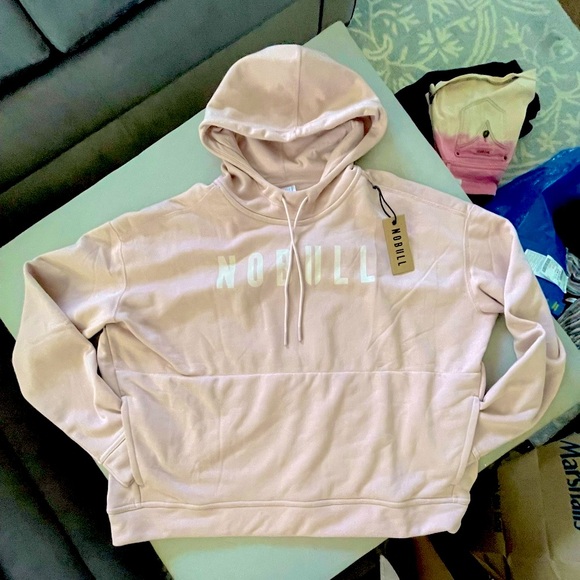 NWT Women’s NOBULL Hoodie XL Dusty Rose - Picture 5 of 9